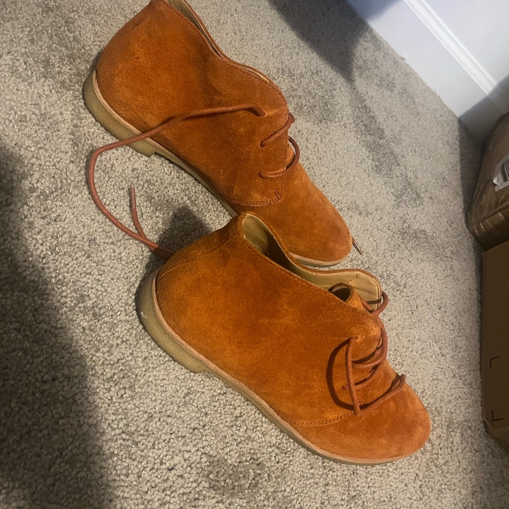 Suede Leather shoes. Vintage style